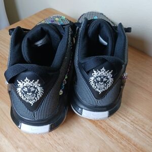 Nike Kids Black and Gray Sneaker with Colorful Jewel Accents